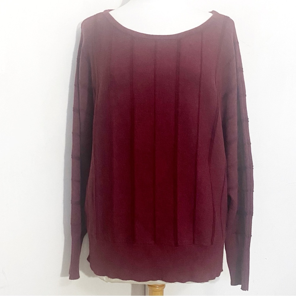 Liverpool Los Angeles Women’s Vertical Seam Detail Dolman Sleeve Sweater XL